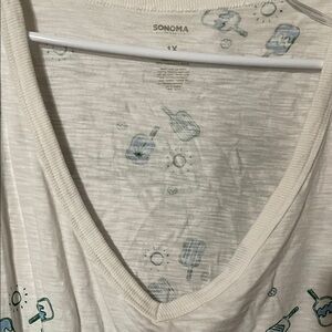 Sonoma White Popsicle Print Short Sleeve Tee